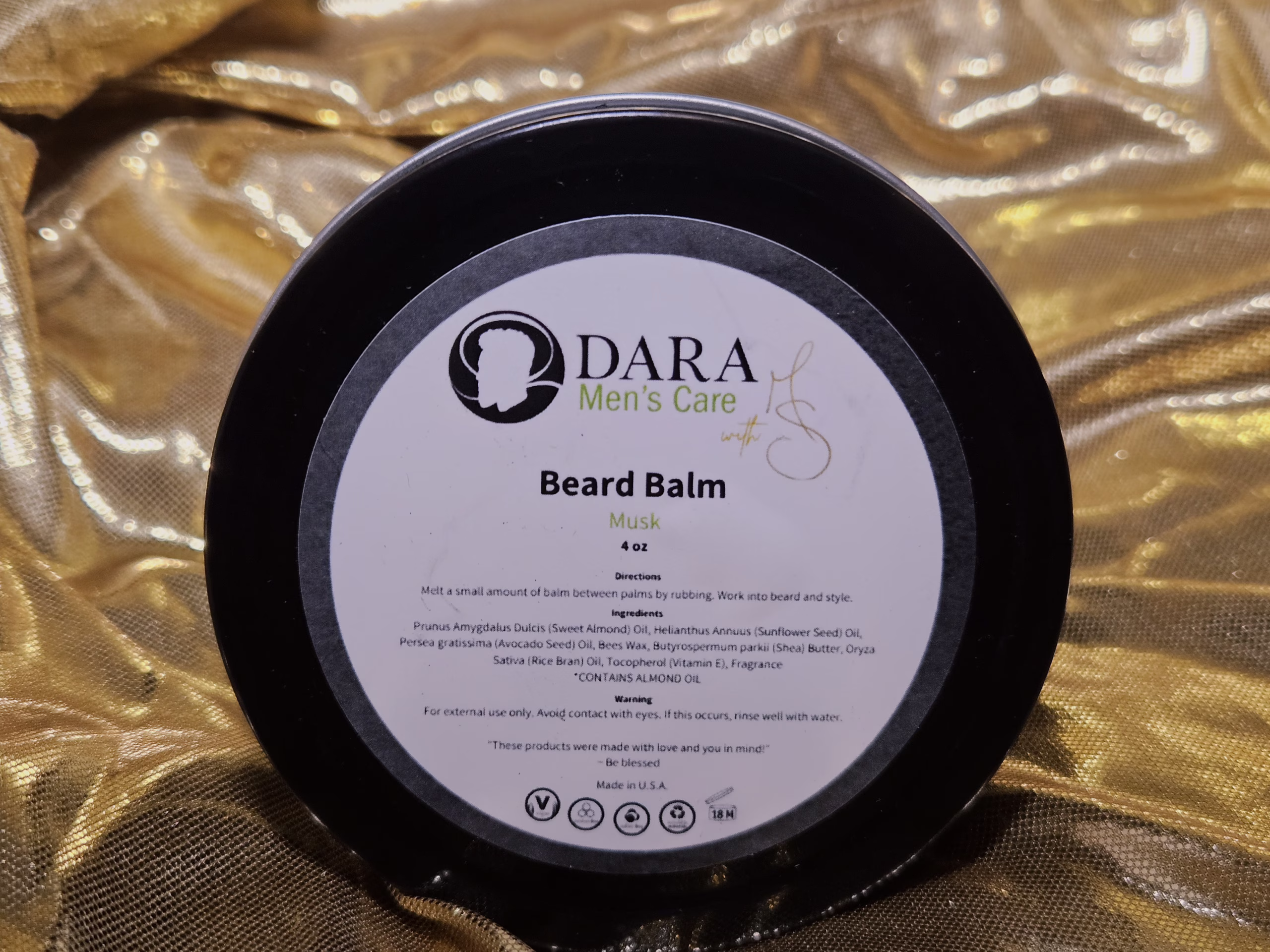 DARA Men Care Beard Balm_4 oz